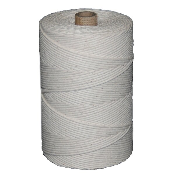 T.W. Evans Cordage Co. No. 60 x 610 ft. Polished Beef 1 lb. Cotton Twine Tube 09-601 - main
